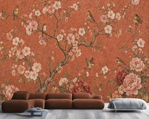 Songbird cherry blossom - blossom, branch