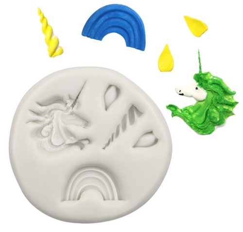 Unicorn fairy rainbow silicone - rainbow,