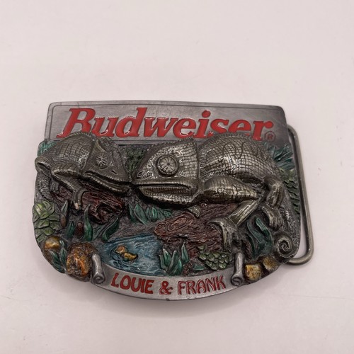 Budweiser pewter belt buckle - pewter,