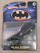 Hot Wheels Batmobile 1989 Film Car - Series 2 - Batman DC Comics-  Sealed