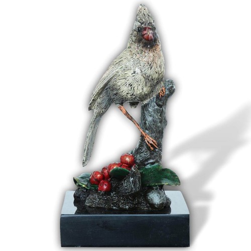 Bronze sculpture bird figure