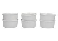 PILLIVUYT x 6 WHITE RAMEKINS
