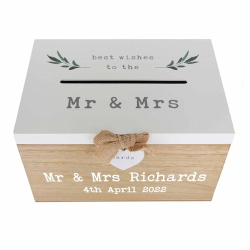 Personalised wedding card - personalised, post