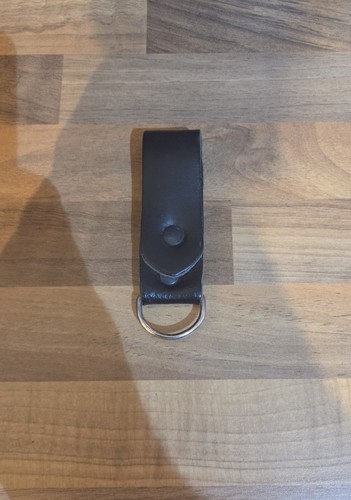 Leather belt loop with - loop,