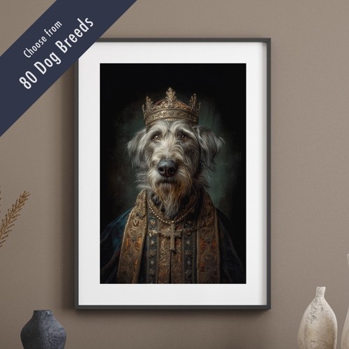 Royal dog portrait print - portrait,