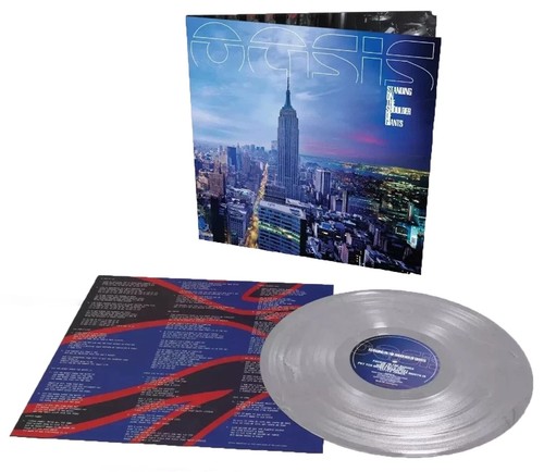 Oasis standing on the - lp,