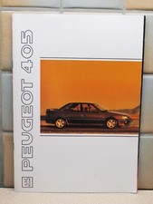 PEUGEOT 405 SALOON SALES BROCHURE UK MARKET 1990/1991 GE GL GR SRI GLx4 Mi16x4
