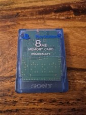 Clear Blue 8MB Official PS2