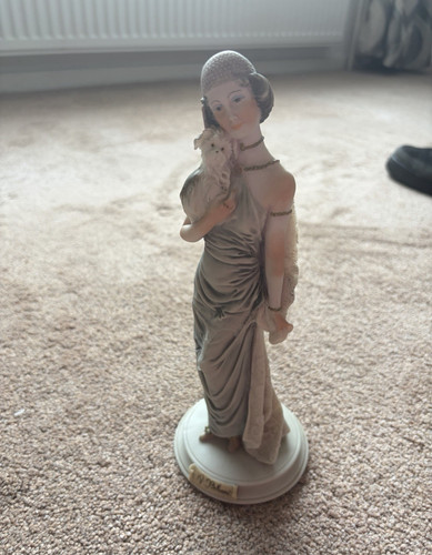 Porcelain art deco lady - porcelain,