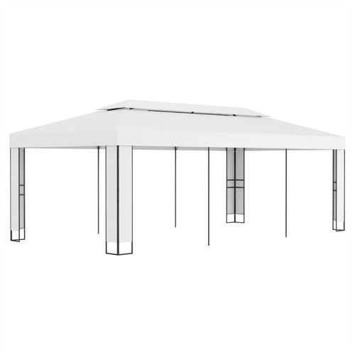 Garden gazebo 3x6m white - 3x6m,