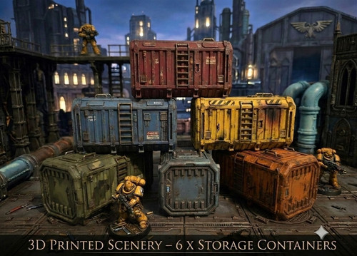 Storage crates containers - 6, crates/containers
