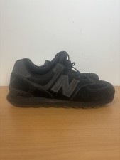 New Balance 574 Unisex Shoes in Triple Black Size Uk 11.5