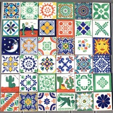 36 AUTHENTIC MEXICAN TILES