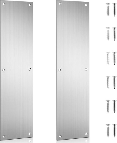 Pcs push door plate 16x4 - push,