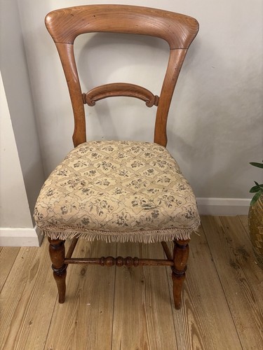Antique wooden dining chair - dining,