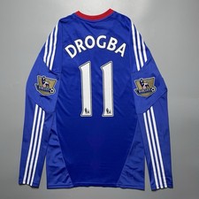 CHELSEA ADIDAS TECHFIT 2010/2011 FOOTBALL JERSEY #11 DROGBA SIZE “L” P95901