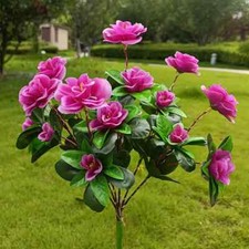 42Leds Solar Power Flower Lights Garden Stake Lamp Yard Outdoor Decor Waterproof