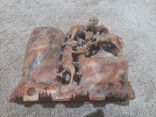 Unique carved soapstone - carved,