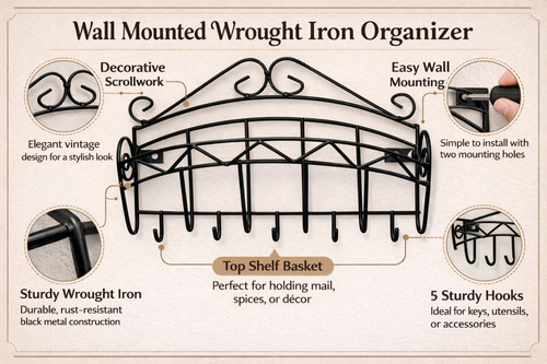 Black wrought iron - wrought,