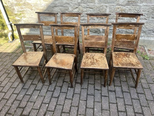 Vintage church chairs - chairs, chapel