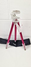 Vintage Pink  Tripod  with Case Extends - Good Condition, Extends 43cm - 1.12m