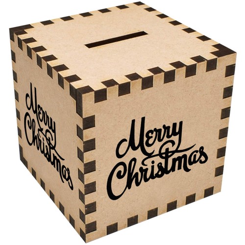 Merry christmas money box - 'merry,