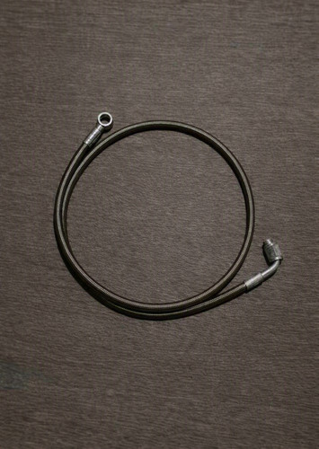 Braided turbo oil feed pipe - braided,