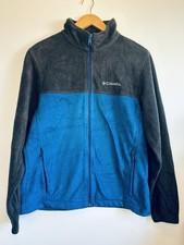 Columbia -black/blue- Steens Mountain-Full Zip Fleece Jacket- size medium
