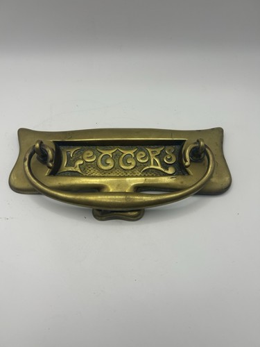 Antique art nouveau brass door - art,