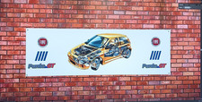 FIAT PUNTO GT CUTAWAY    WORK SHOP PVC BANNER SENT TRACKED