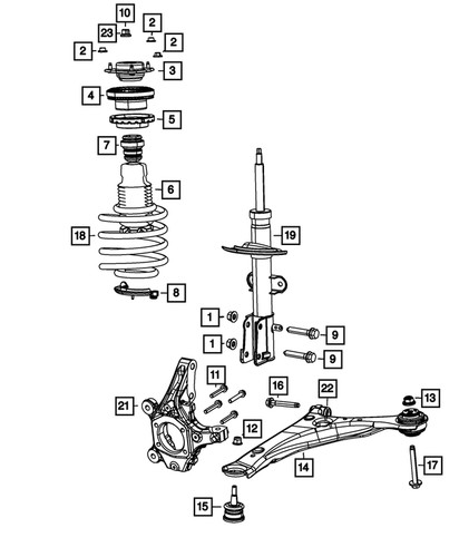 Genuine mopar front coil - genuine,