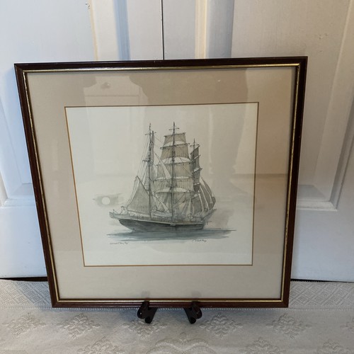 Framed ship print mads - print,