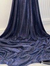 1 Meter Navy Sparkly Glitter