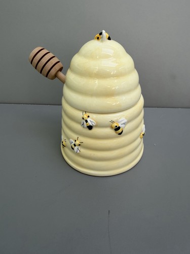Beehive honey jam pot - beehive, with