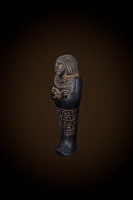 Rare Authentic Ancient Egyptian Antique Ushabti Statue Black Faience Figure