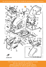 YAMAHA Rear View Mirror Assy(left), 3CV-26280-00 OEM FJ1200