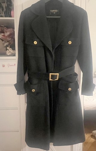 Chanel black cashmere vintage - chanel,