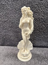 Diogenes Alabaster Figurine Birth Of Goddess Aphrodite Venus Nude Figurine 10"