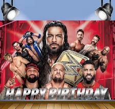 WWE Wrestling Backdrop Birthday Party Banner Wrestler Show Photo Background Prop