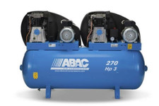 ABAC 270 Litre Belt Driven Air Compressor  10 BAR 27.6CFM PRO A39 270 FM3 Tandem