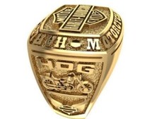 Harley Davidson 925 Sterling Silver Men Biker Rider Hip Hop Statement Gift Ring