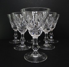6x STUART Cut Crystal Wine