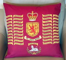 Scots Guards 1st/2nd Battalion Queens Colours cushion cover