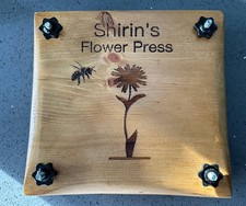 FLOWER PRESS 🌹 VINTAGE STYLE WOODEN FLOWER AND HERB  PRESS CAN BE PERSONALISED