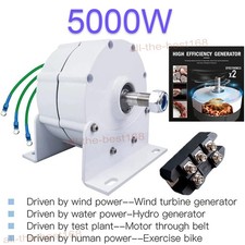 5KW 48V 3 Phases Gearless Permanent Magnet Generator Wind Alternator Controller