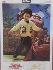 Knitting pattern of Donald & Douglas cardigan from Thomas the Tank Engine