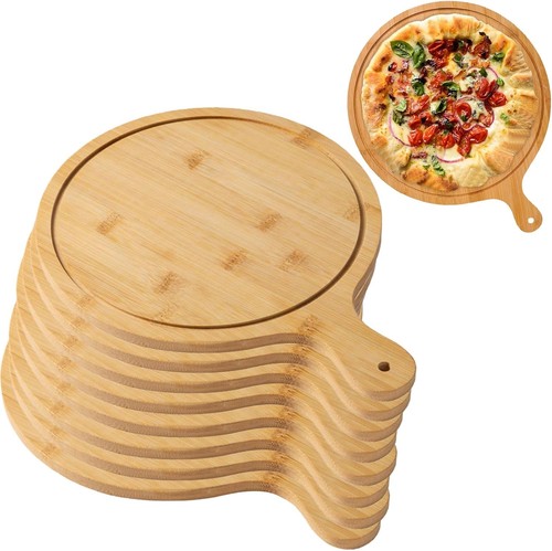 Round wooden pizza - round,