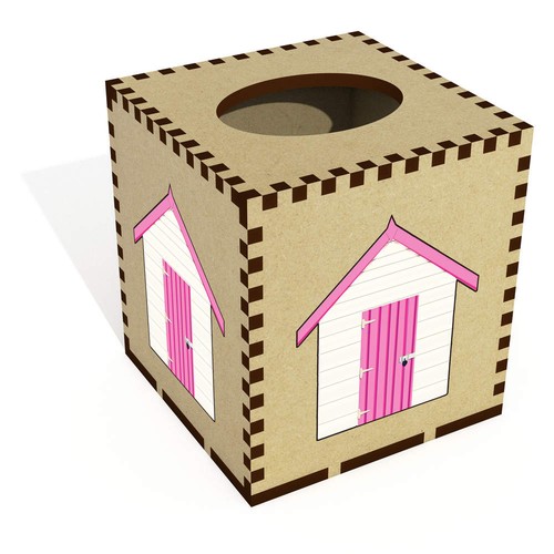 Square beach hut - 'beach, hut'