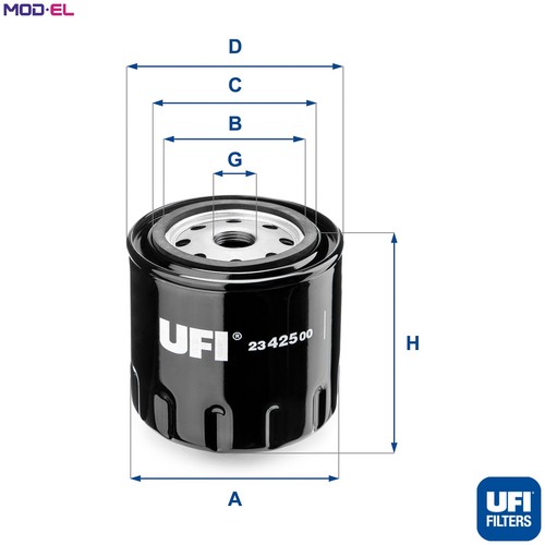 Oil filter 425 for - filter, 23.425.00