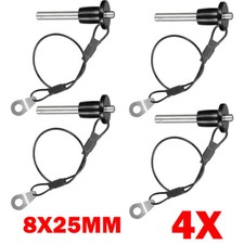 4Pcs 8mm x 25mm Stainless